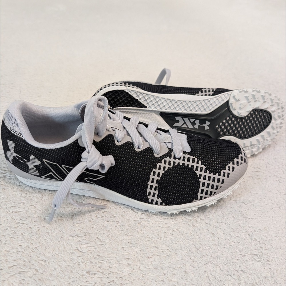 NEW Unisex Black/grey Under Armor UA Brigade XC 2 Track Spikes Men's‎ 7/W8.5